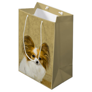 Papillon (Hound Tri)-målning - Originalkonst av Hu