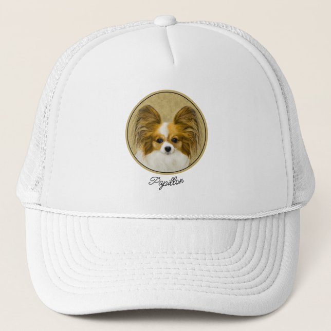 Papillon (Hound Tri)-målning - Originalkonst av Hu Keps (Framsida)