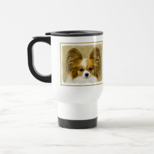 Papillon (Hound Tri)-målning - Originalkonst av Hu Resemugg
