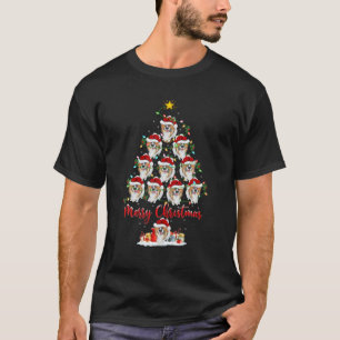 Papillon Hund älskare Matching Santa Papillon Chri T Shirt