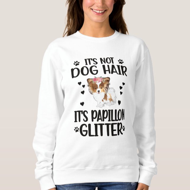 Papillon Hund älskare presenterar Papillon Mamma H T Shirt (Framsida)