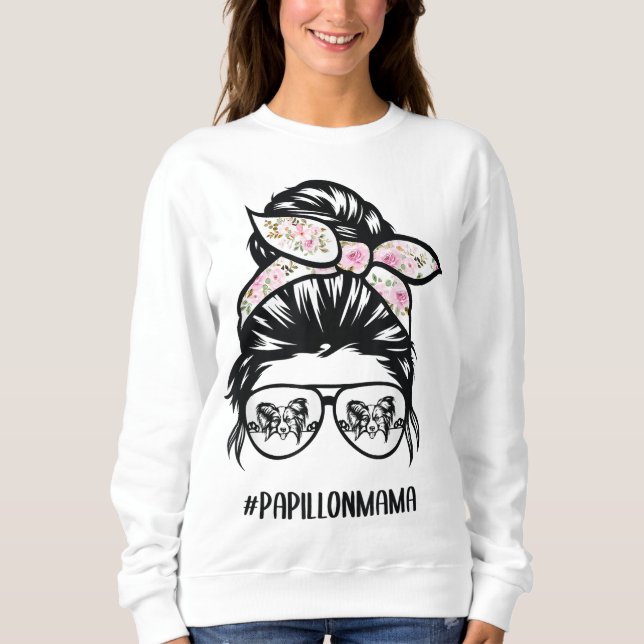 Papillon hund, bjästhölje, papillon m t shirt (Framsida)