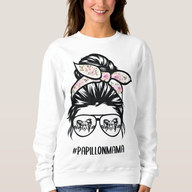Papillon hund, bjästhölje, papillon m t shirt (Framsida)