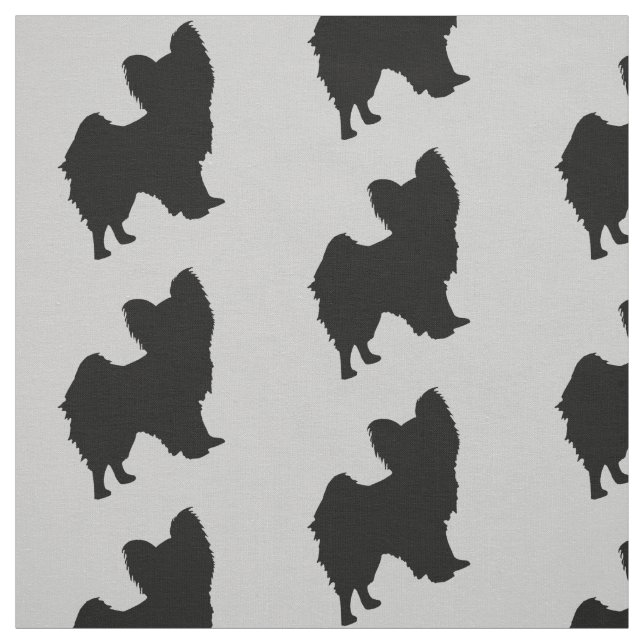 Papillon Hund Fabric Tyg (Provkarta)