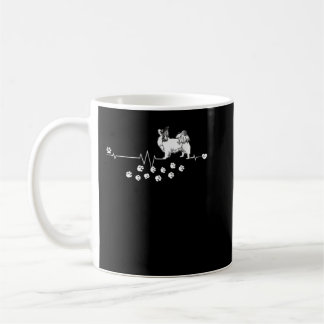 Papillon Hund Heartslag Gift Hundar Breed Women Ma Kaffemugg