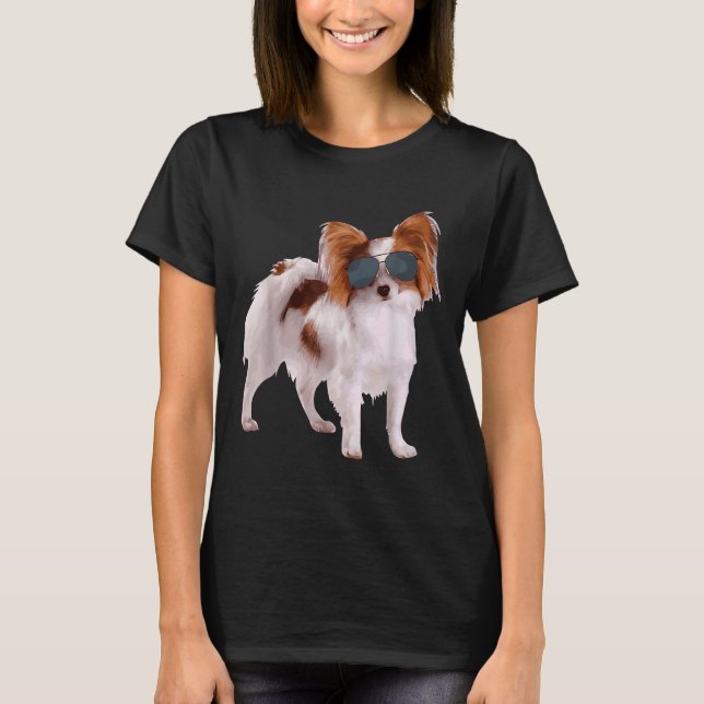 Papillon Hund i R best for Hund T Shirt (Framsida)