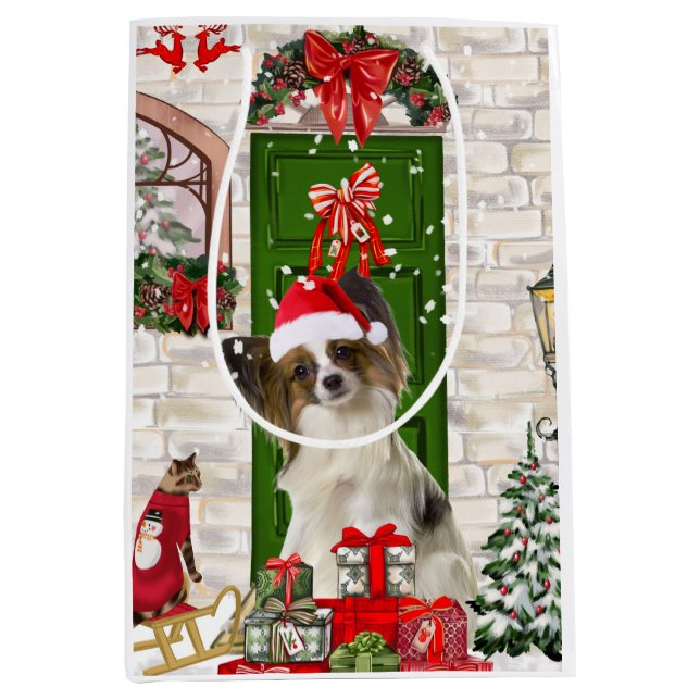 Papillon Hund jul (Framsidan)