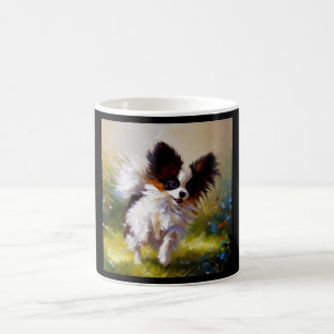 Papillon Hund Kaffemugg