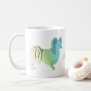 Papillon Hund Kaffemugg
