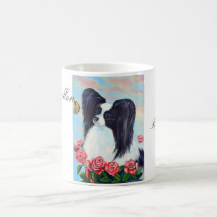 Papillon Hund Mugg