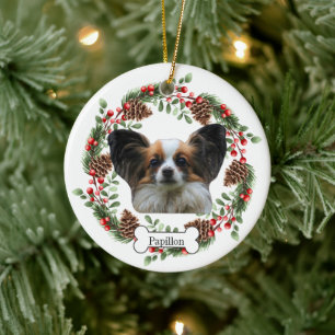 Papillon hund Personlig Pet Ornament