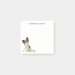 Papillon Hund Photo Personlig Post-it Notes Block