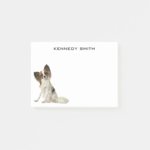 Papillon Hund Post-it Block