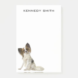 Papillon Hund Post-it Block