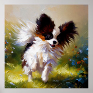Papillon Hund Poster