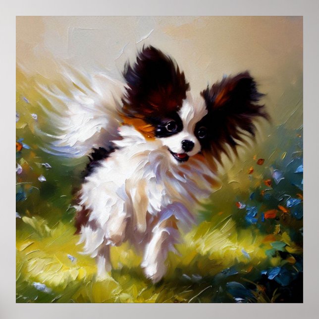 Papillon Hund Poster (Framsidan)