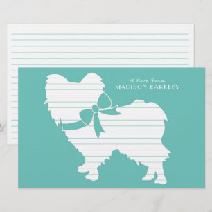 Papillon Hund Puppy Silhouette Brevpapper