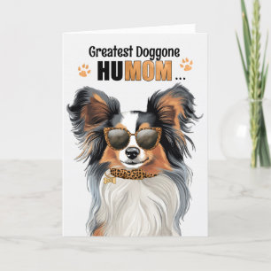 Papillon Hund Underbarare HuMOM Mors dag Helgkort