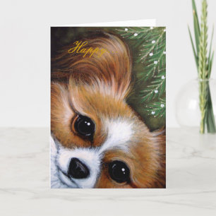 PAPILLON-HUNDEN SEMESTRAR kortet Helgkort
