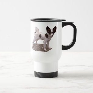 Papillon hundmugg resemugg