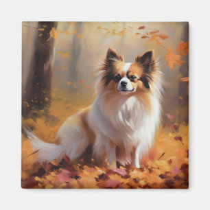 Papillon i Höst löv Fall Inspire Magnet