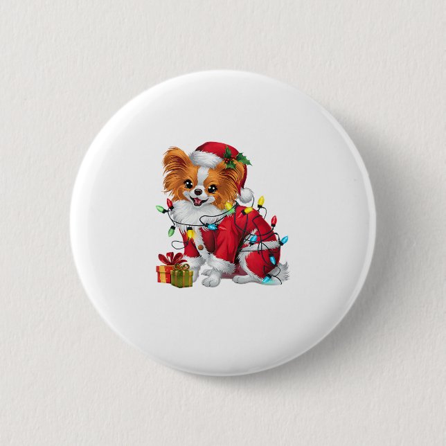 Papillon Julafton Lighting Santa Papillon Hund Chr Knapp (Framsida)
