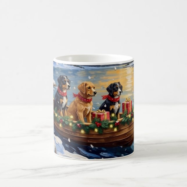 Papillon julbåt firande kaffemugg (Center)