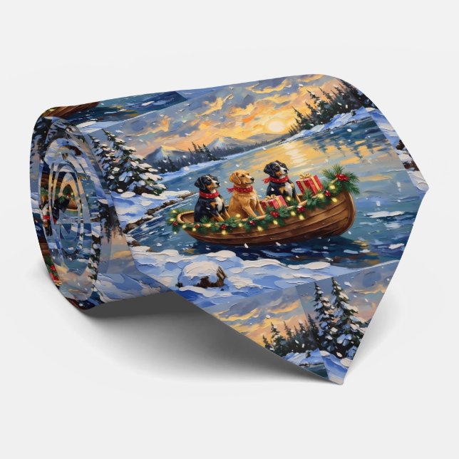 Papillon julbåt firande slips (Rullad)