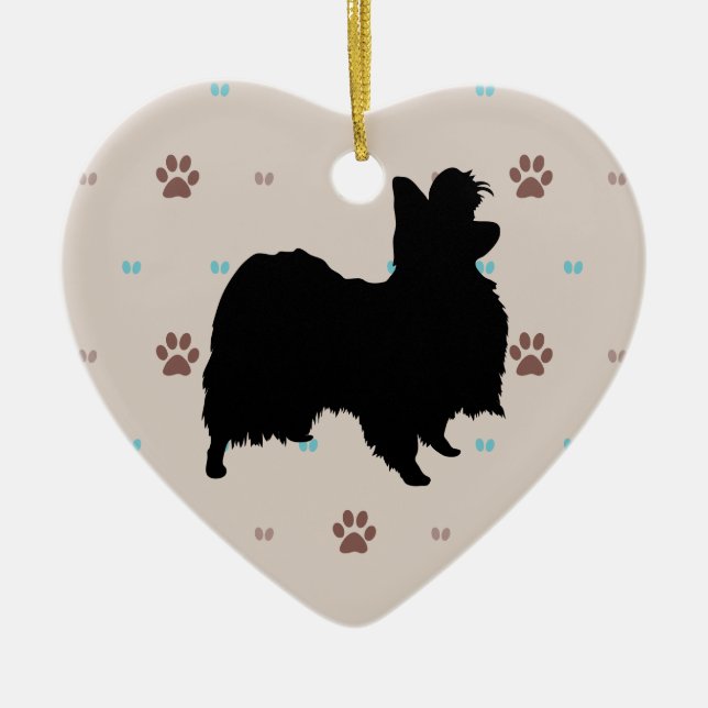 Papillon Julgransprydnad Keramik (Framsidan)