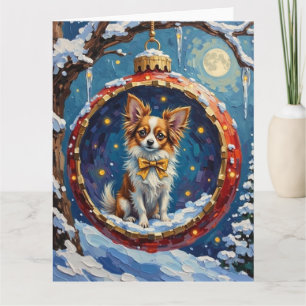 Papillon julgransprydnad ornament firande kort