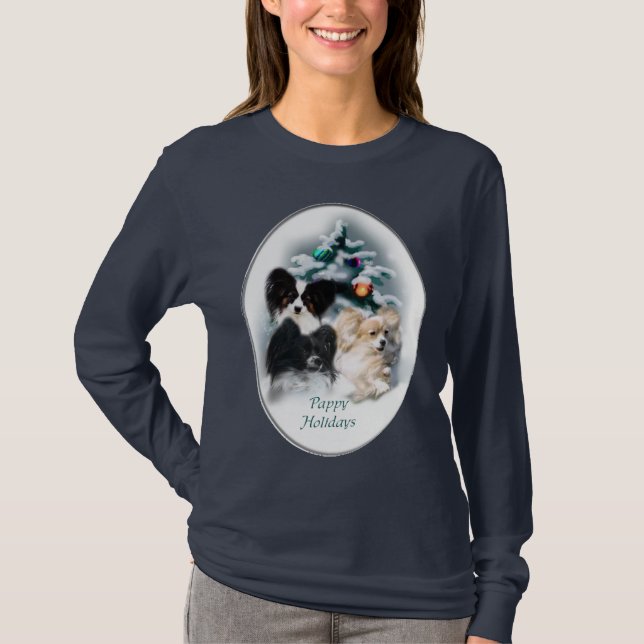 Papillon julklappar t shirt (Framsida)