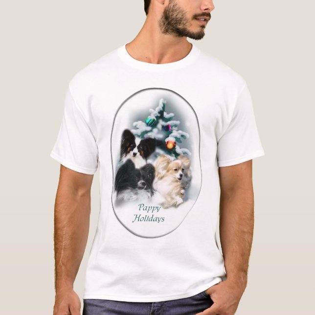 Papillon julklappar t-shirt (Framsida)