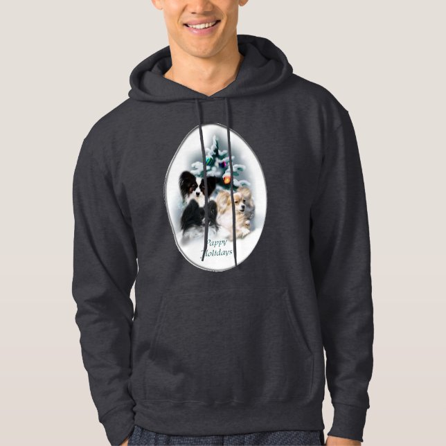 Papillon julklappar tröja med luva (Framsida)