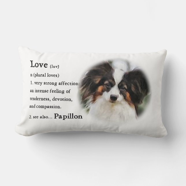 Papillon Kärlek Gifts Lumbarkudde (Framsida)