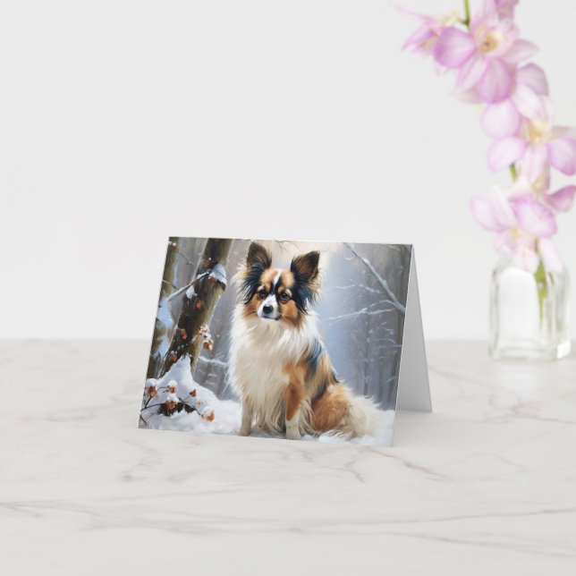 Papillon Let It Snow Jul Kort (Orkide)