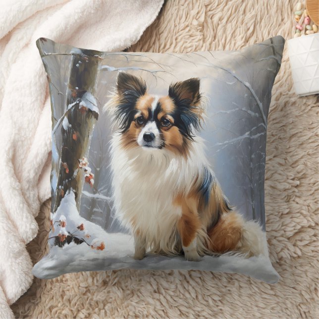 Papillon Let It Snow Jul  Kudde (Filt)