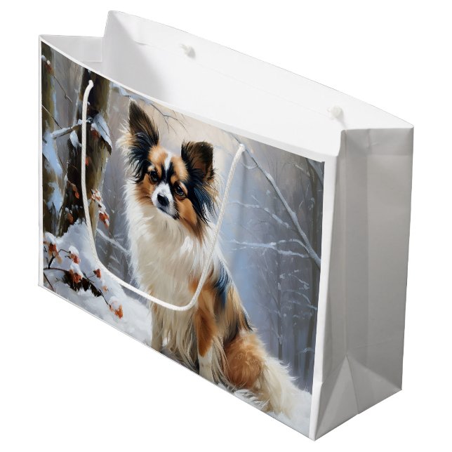 Papillon Let It Snow Julfirande (Framsidan Vinklad)
