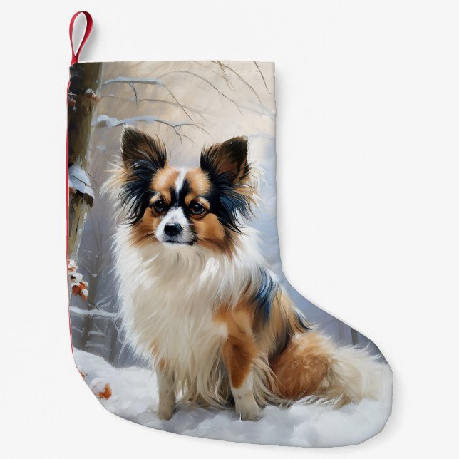 Papillon Let It Snow Julfirande Liten Julstrumpa (Framsidan)