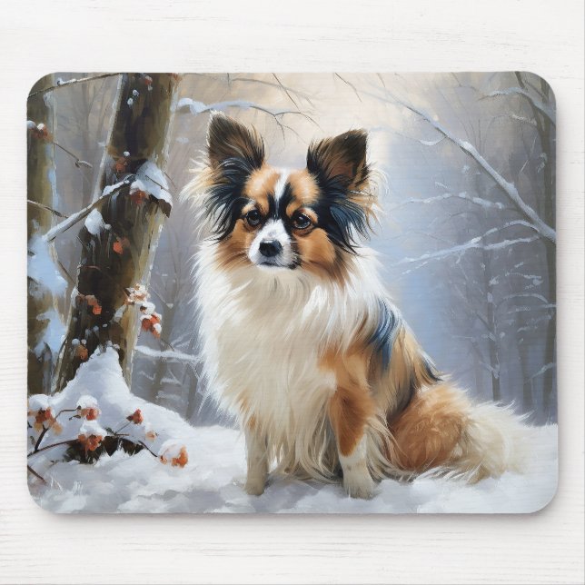 Papillon Let It Snow Julfirande Musmatta (Framsidan)