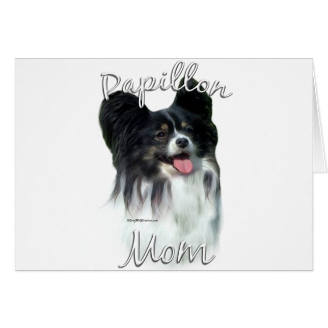 Papillon Mamma 2 Hälsningskort (Framsidan Horizontal)