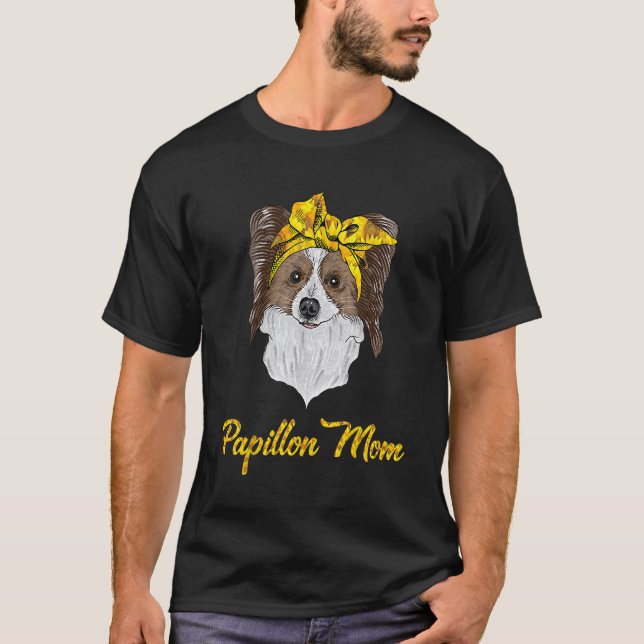 Papillon mamma. t shirt (Framsida)