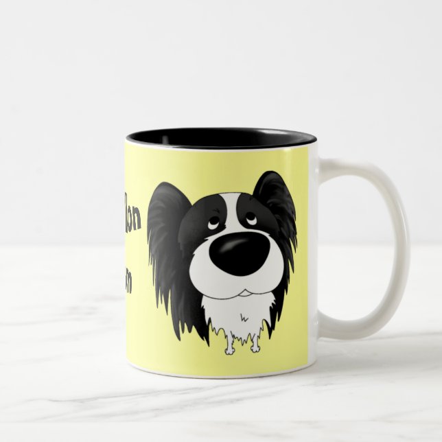 Papillon mammamugg Två-Tonad mugg (Höger)