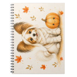 Papillon Mummie Halloween Anteckningsbok