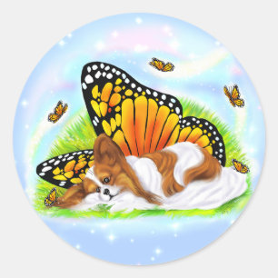Papillon Mystical Monarch Runt Klistermärke