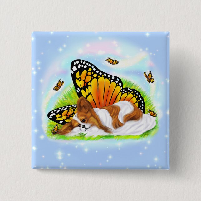 Papillon Mystical Monark Knapp (Framsida)