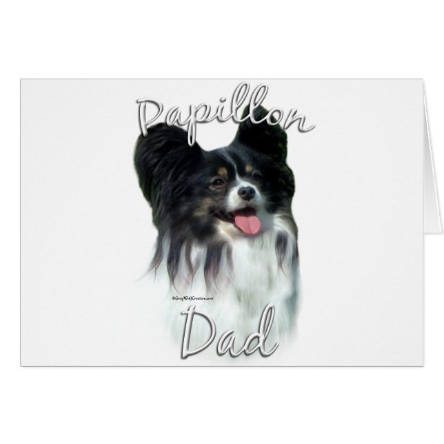Papillon Pappa 2 Hälsningskort (Framsidan Horizontal)