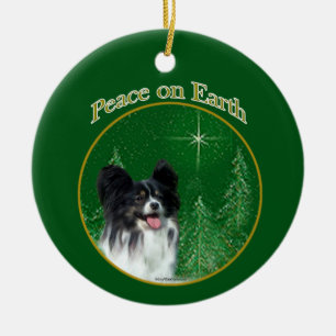 Papillon Peace Julgransprydnad Keramik