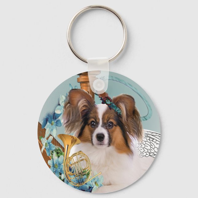 Papillon Perfekt Angel-gåvor Nyckelring (Framsida)