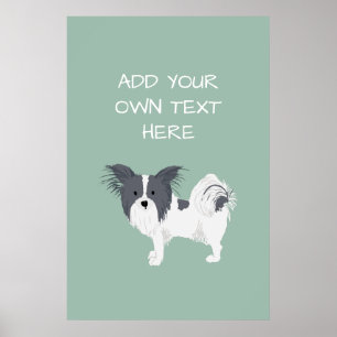 Papillon Personlig Hund Namn Poster