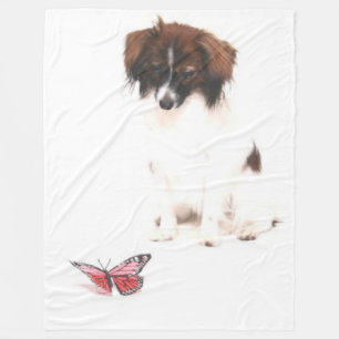 PAPILLON (PHALENE) och BUTTERFLY Fleece Blankets